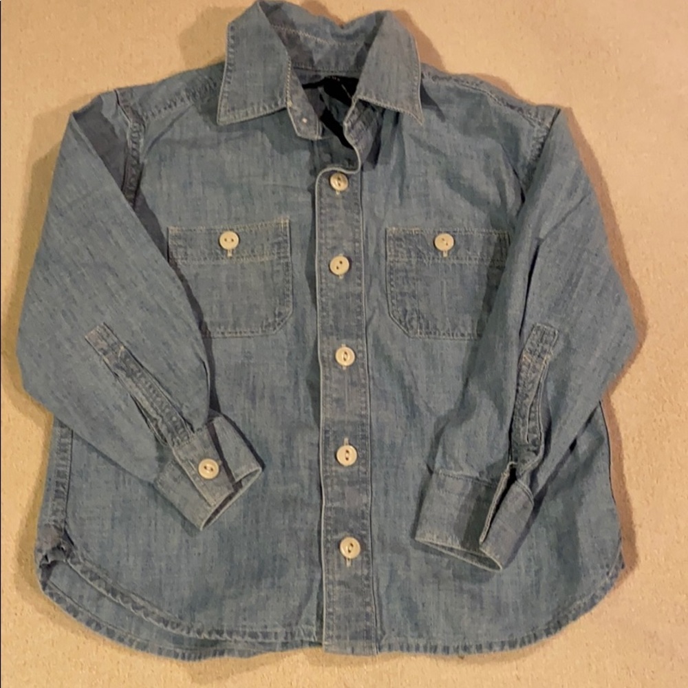 Lands End Boys Jean Shirt Size 4